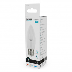 Лампа светодиодная Gauss E27 12W 4100K матовая 30222