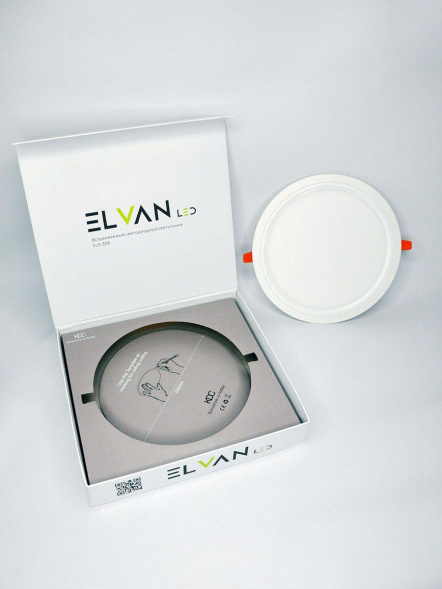 Встраиваемый светодиодный светильник Elvan VLS-308R-22W-NH-Wh