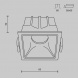 Встраиваемый светильник Maytoni Alfa LED DL043-01-10W4K-SQ-WB