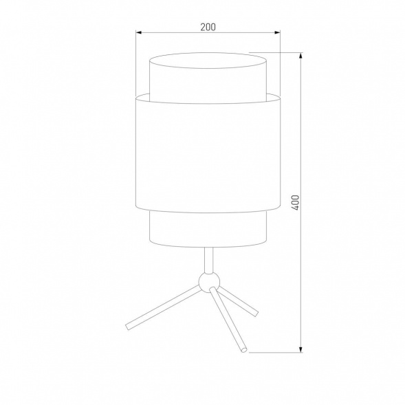 Настольная лампа TK Lighting 5567 Boho Black