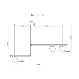 Подвесной светильник MyFar Jenifer MR1070-3P