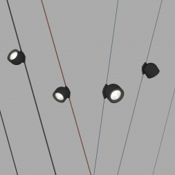 Трековый светодиодный светильник Denkirs Belty Spot DK5540-BK