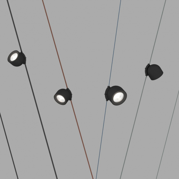 Трековый светодиодный светильник Denkirs Belty Spot DK5540-BK