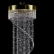 Каскадная люстра Artglass Spiral 600X2500 Chaos CE