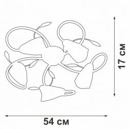 Потолочная люстра Vitaluce V3879-0/5PL