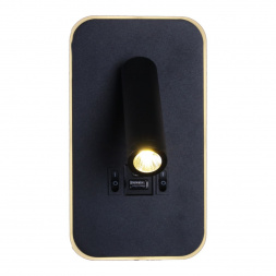 Настенный светодиодный светильник Reluce 86204-9.2-001KT LED12W+USB BK