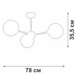 Подвесная люстра Vitaluce V4321/3PL