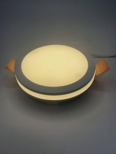 Встраиваемый светодиодный светильник Elvan VLS-109R-12W-WW-Wh