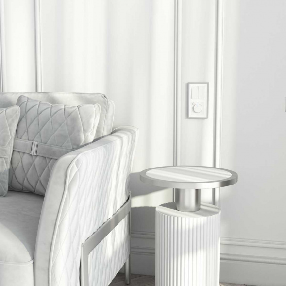 Выключатель двухклавишный проходной Werkel белый W1122001 4690389155215