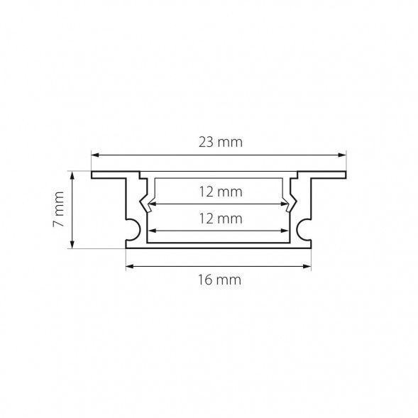 Встраиваемый профиль с рассеивателем Lightstar Profiled 419120