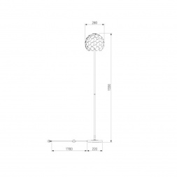 Торшер Bogates Cedro 01100/1