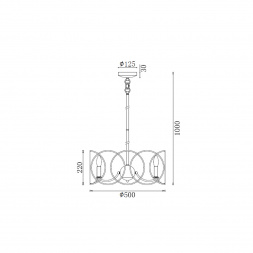 Подвесная люстра Vele Luce Vita VL4234P06