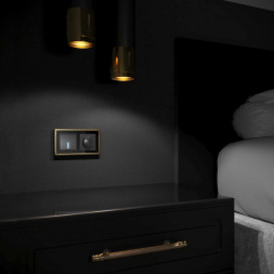 Рамка Werkel Baguette на 2 поста черный/латунь W0022852 4690389185786