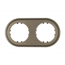 Рамка LK Studio 2-постовая круглая (бронза-электро) Vintage CLASSIC 889227-1