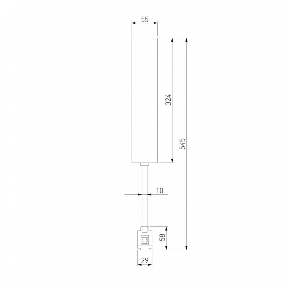 Декоративная стойка с вводом питания Elektrostandard Esthetic Magnetic 85146/00 a065442