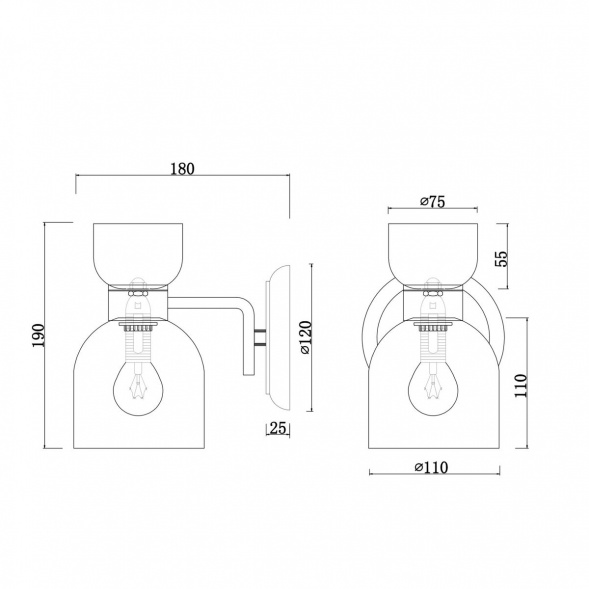 Бра Freya Isla FR5094WL-01G
