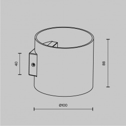 Бра Maytoni Rond C066WL-01MG
