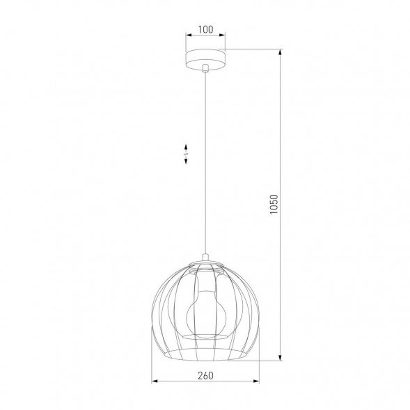 Подвесной светильник TK Lighting 3154 Universo Black