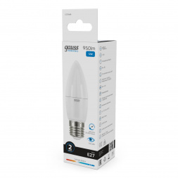 Лампа светодиодная Gauss E27 12W 6500K матовая 30232