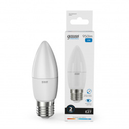 Лампа светодиодная Gauss E27 12W 6500K матовая 30232