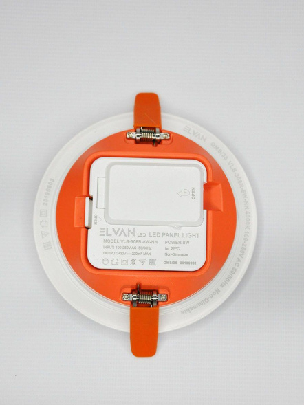 Встраиваемый светодиодный светильник Elvan VLS-308R-8W-NH-Wh