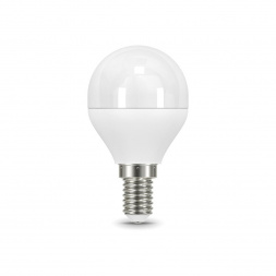 Лампа светодиодная Gauss E14 6.5W 6500K матовая 105101307