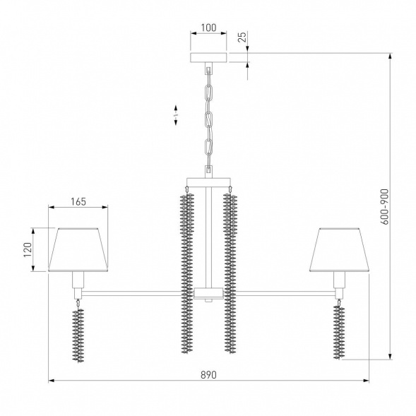 Подвесная люстра Eurosvet Charuel 60148/7 матовое золото