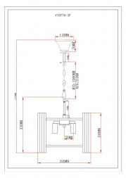 Подвесная люстра Moderli Monte V10776-3P