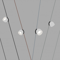 Трековый светодиодный светильник Denkirs Belty Spot DK5540-WH+BK