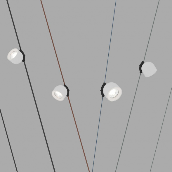 Трековый светодиодный светильник Denkirs Belty Spot DK5540-WH+BK