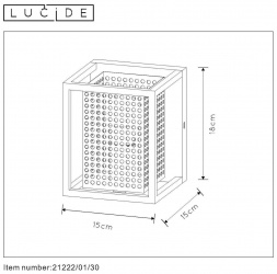Настенный светильник Lucide Sansa 21222/01/30