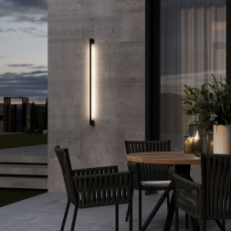 Уличный настенный светодиодный cветильник Elektrostandard Argos 35121/D черный a069887