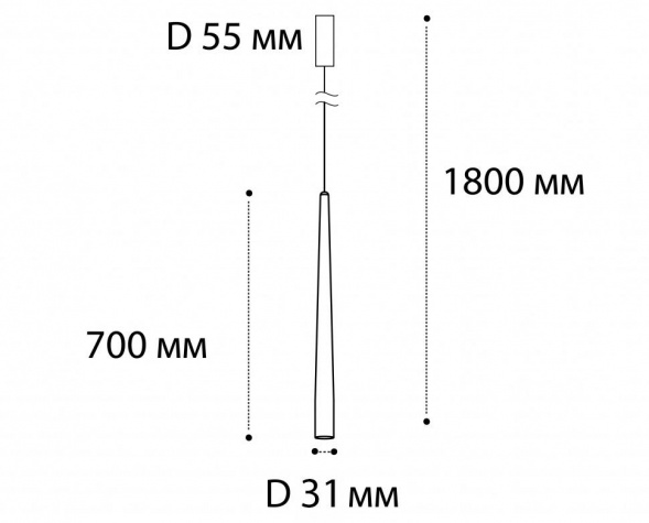 Подвесной светодиодный светильник Italline IT03-1428 white