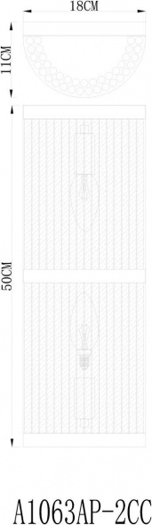 Настенный светильник Arte Lamp Albali A1063AP-2CC