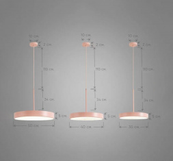 Подвесной светодиодный светильник Imperium Loft Turna One D40 Gray 183488-26