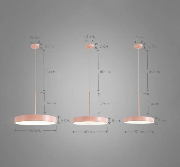 Подвесной светодиодный светильник Imperium Loft Turna One D40 Gray 183488-26