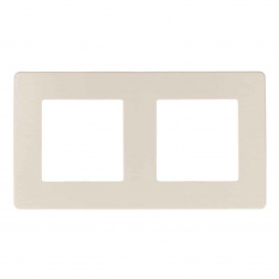Рамка 2-постовая ЭРА 12 сатин слоновая кость 12-5102-02 Б0052510