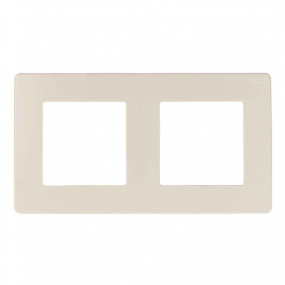 Рамка 2-постовая ЭРА 12 сатин слоновая кость 12-5102-02 Б0052510