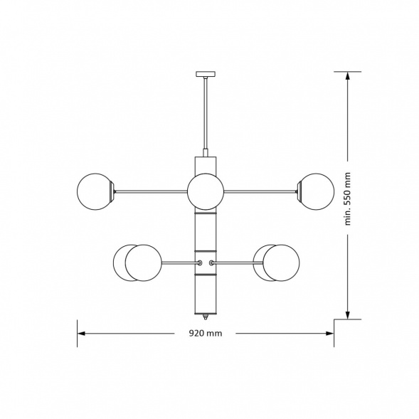 Подвесная люстра KUTEK MOOD Ultimo ULT-ZW-8(Z)