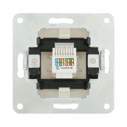 Розетка LK Studio компьютерная RJ-45 кат. 5е с накладкой (белый) LK80 846104-1