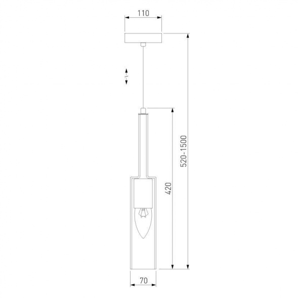 Подвесной светильник Eurosvet Graf 50226/1 дымчатый