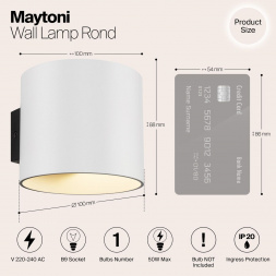 Бра Maytoni Rond C066WL-01W