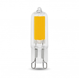Лампа светодиодная Gauss G9 3.5W 3000K прозрачная 107809103