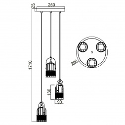 Подвесной светильник Vele Luce Extra VL6472P13