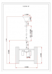 Подвесная люстра Moderli Monte V10780-3P
