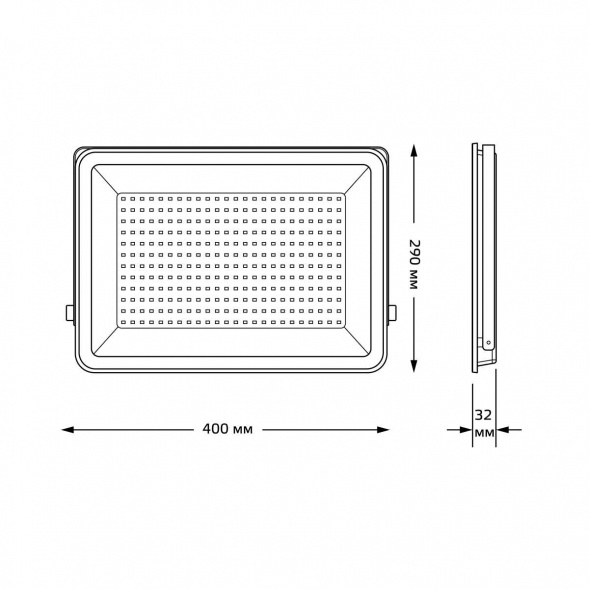 Прожектор светодиодный Gauss Qplus 200W 6500К 690511200