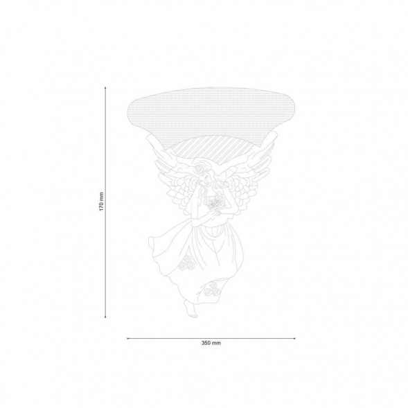 Настенный светильник Lucia Tucci Pietra Isola W2030.1R