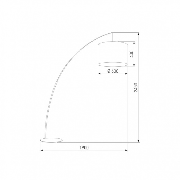 Торшер TK Lighting 5488 Moby Green