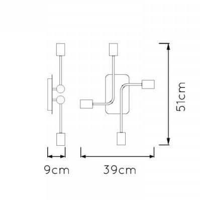 Потолочная люстра Lucide Lester 21118/04/30