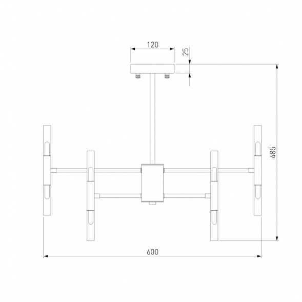 Подвесная люстра Bogates Bastone 345 Smart